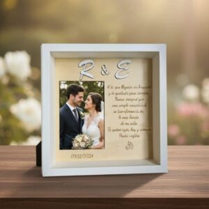 Cuadro con foto o sin foto con dedicatoria